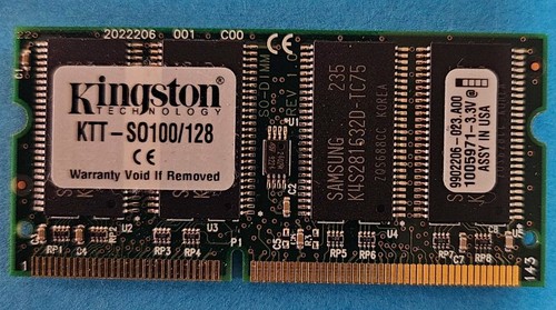 Kingston 128mb pc100 sdram - 128mb,