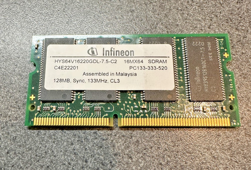 128mb infineon sdram 133mhz - 128mb,