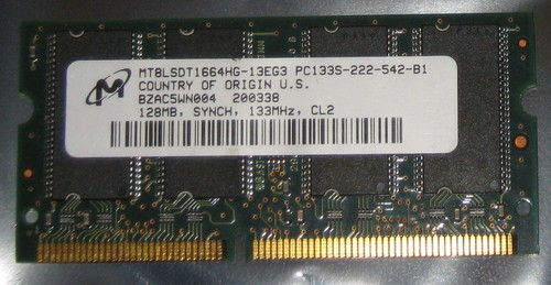 128mb micron sdram 133mhz - micron,