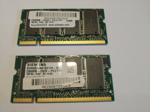 256mb sdram 168 pin sodimm - 2x,